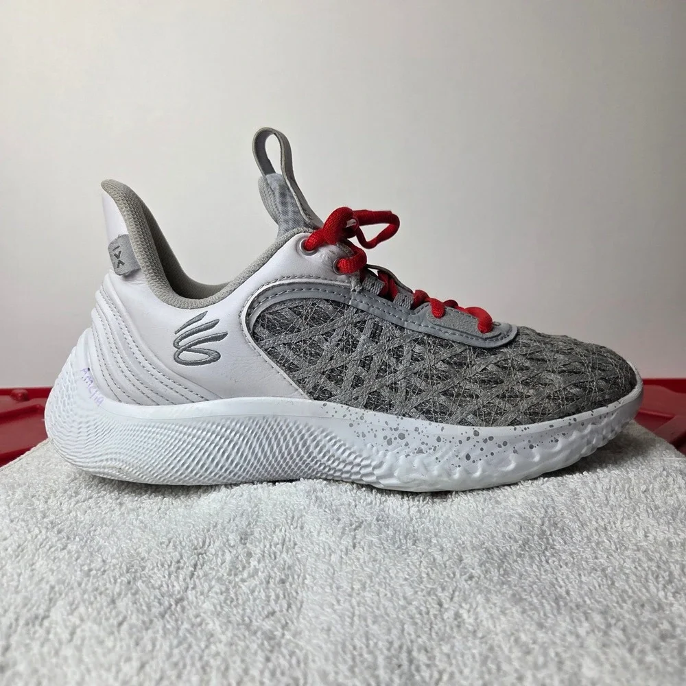 Under Armour Curry Flow‎ 9 Team White Red Basketball 2022 Men's 8 Women's 9.5